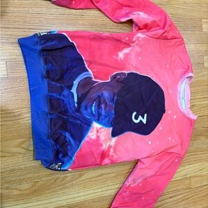 Vibrant Graphic Sweatshirt with Cap Design